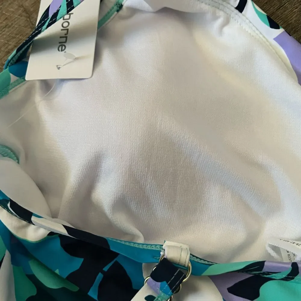 Liz Claiborne Floral Print Swimdress- Size 8